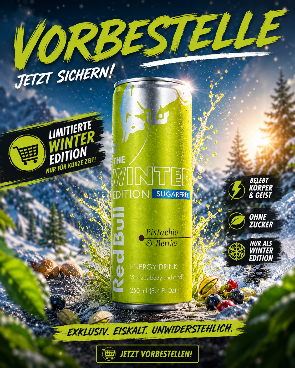 Red Bull Pistachio Berries