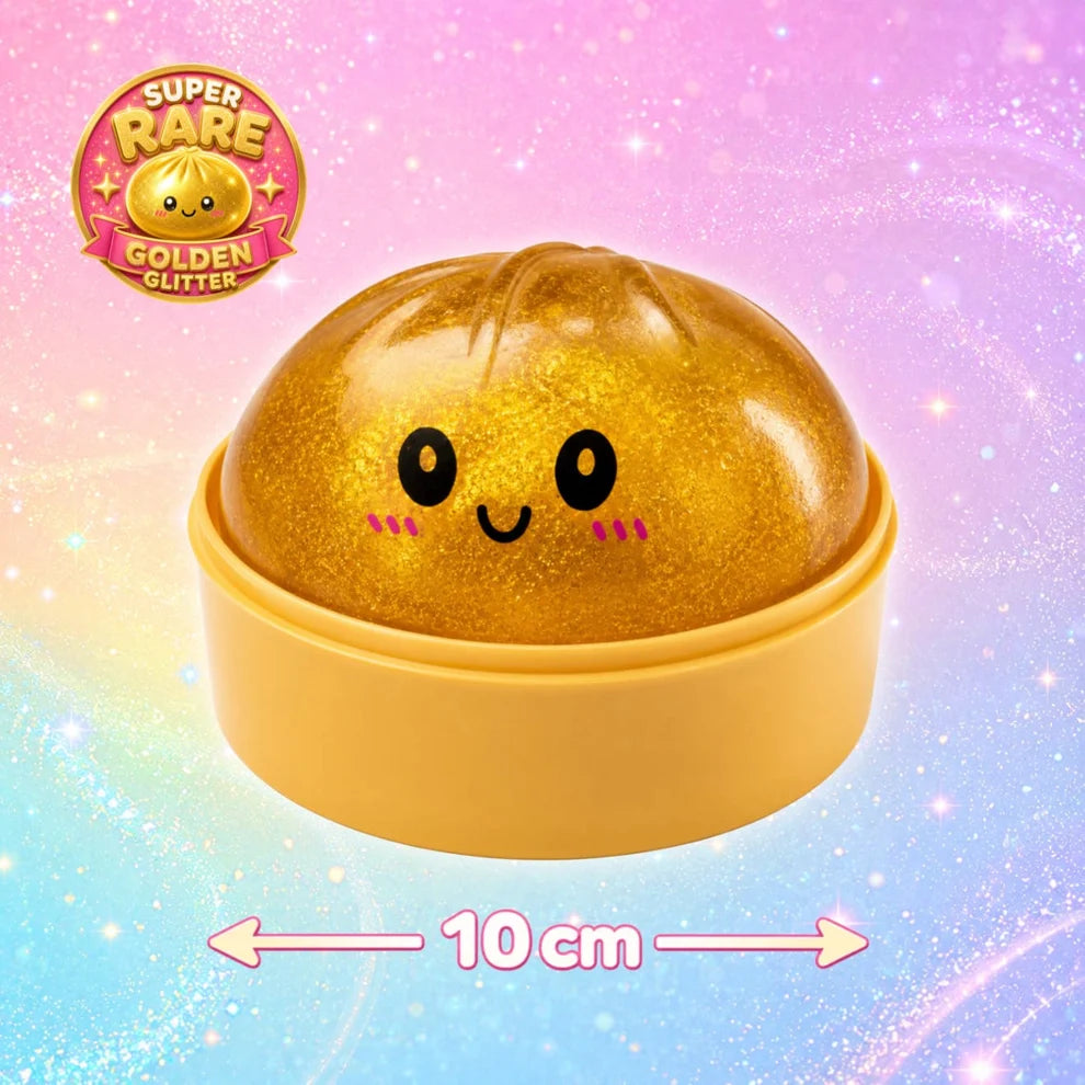 Squishy Squeeze Dumpling Buns - 100% Glitter Dumpling garantiert, Anti Stress Spielzeug 10cm